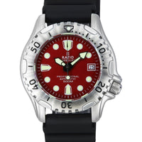 Ratio Freediver Professional 500m Sapphire Red Dial Automatic 32gs202a-red Men's Watch