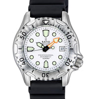 Ratio Freediver Professional 500m Sapphire White Dial Automatic 32gs202a-wht Men's Watch