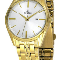 Westar Profile Gold Tone Stainless Steel White Dial Quartz 40210gpn107 Women's Watch