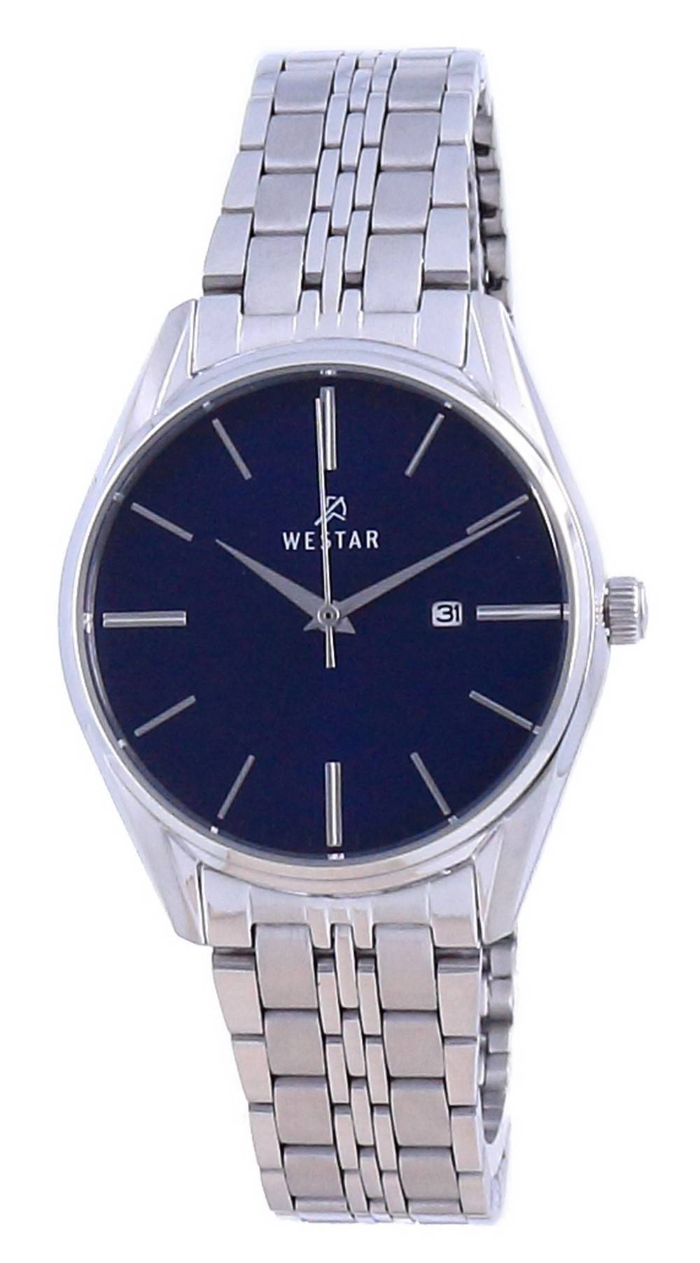 Westar Blue Dial Stainless Steel Quartz 40210 Stn 104 Women's Watch