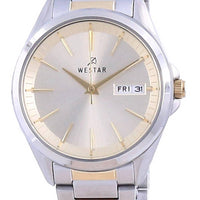 Westar Champagne Dial Two Tone Stainless Steel Quartz 40212 Cbn 102 Women's Watch