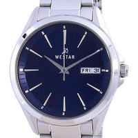 Westar Blue Dial Stainless Steel Quartz 40212 Stn 104 Women's Watch