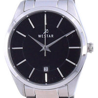 Westar Black Dial Stainless Steel Quartz 40213 Stn 103 Women's Watch