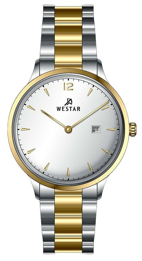 Westar Profile Stainless Steel Silver Dial Quartz 40218cbn107 Women's Watch