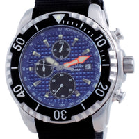 Ratio Free Diver Chronograph Nylon Quartz Diver's 48ha90-17-chr-blu-var-nato4 200m Men's Watch