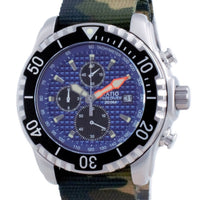 Ratio Free Diver Chronograph Nylon Quartz Diver's 48ha90-17-chr-blu-var-nato5 200m Men's Watch