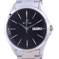 Westar Black Dial Stainless Steel Quartz 50212 Stn 103 Men's Watch