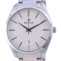 Westar Champagne Dial Stainless Steel Quartz 50213 Stn 102 Men's Watch