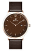 Westar Profile Leather Strap Brown Dial Quartz 50217ppn620 Men's Watch