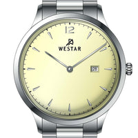 Westar Profile Stainless Steel Light Champagne Dial Quartz 50218stn102 Men's Watch