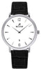 Westar Profile Leather Strap White Dial Quartz 50219stn101 Men's Watch