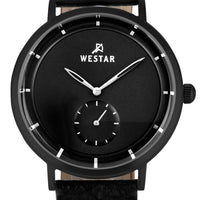 Westar Profile Leather Strap Black Dial Quartz 50246bbn103 Men's Watch