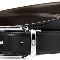 Montblanc-lea 9774 Men's Reversible Black/brown Leather Belt