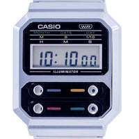 Casio Vintage Digital Stainless Steel A100we-1a A100we-1 Men's Watch