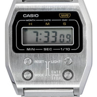 Casio Vintage Digital Stainless Steel Quartz A1100d-1 Unisex Watch