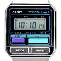 Casio Vintage Digital Stainless Steel Bracelet Quartz A120we-1a Unisex Watch