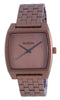 Nixon Time Tracker Matte Copper-gunmetal Quartz A12453165 100m Women's Watch