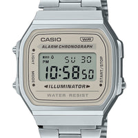 Casio Vintage Digital Stainless Steel Bracelet Quartz A168wa-8 Unisex Watch