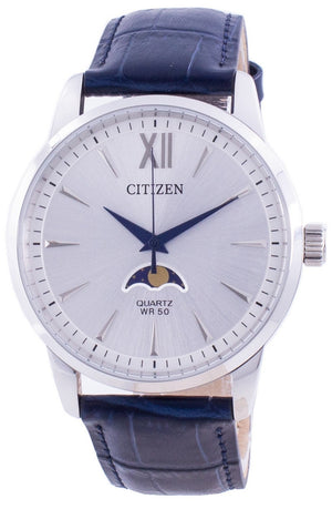 Citizen Moonphase Silver Dial Quartz Ak5000-03a Men's Watch