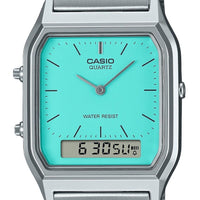 Casio Vintage Analog Digital Blue Dial Quartz Aq-230a-2a2 Women's Watch