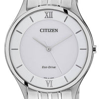 Citizen Stiletto White Dial Stainless Steel Eco-drive Ar0070-51a Men's Watch