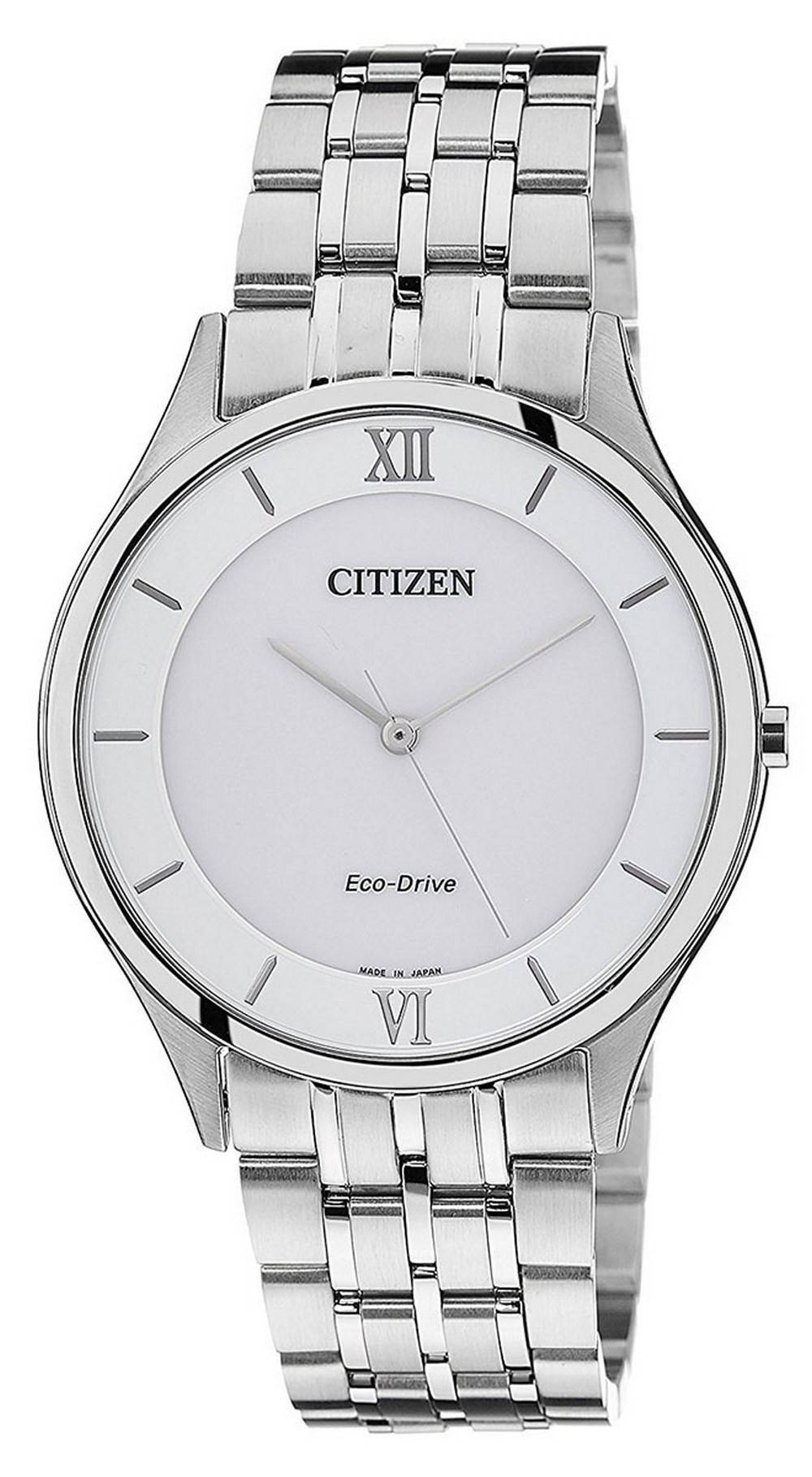 Citizen Stiletto White Dial Stainless Steel Eco-drive Ar0070-51a Men's Watch