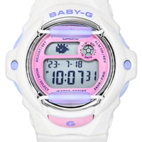 Casio Baby-g Basic Digital White Resin Strap Quartz Bg-169pb-7 200m Women's Watch