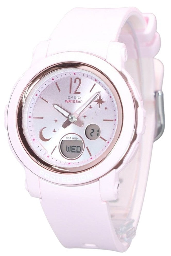 Casio Baby-g Moon And Star Series Analog Digital Resin Strap Pink Dial Quartz Bga-290ds-4a 100m Women's Watch