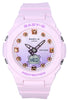 Casio Baby-g Summer Colors Series Analog Digital Pink Resin Strap Quartz Bga-320-4a 100m Women's Watch