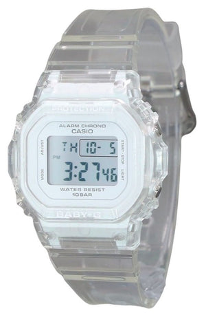 Casio Baby-g Digital Transparent Resin Strap Quartz Bgd-565us-7 100m Women's Watch