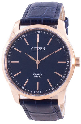 Citizen Blue Dial Calf Leather Quartz Bh5003-00l Men's Watch