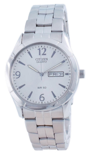 Citizen Classic Silver Dial Stainless Steel Quartz Bk3830-51a Men's Watch