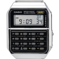 Casio Vintage Digital Calculator Stainless Steel Quartz Ca-500we-1a Men's Watch