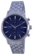 Citizen Classic Blue Dial Stainless Steel Eco-drive Ca7060-88l Men's Watch