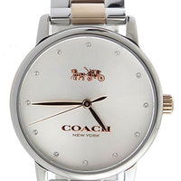 Coach Grand Silver Dial Two Tone Stainless Steel Quartz 14502930 Women's Watch