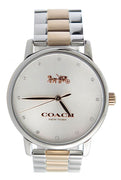 Coach Grand Silver Dial Two Tone Stainless Steel Quartz 14502930 Women's Watch