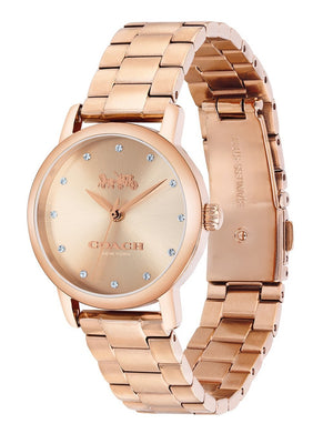 Coach Grand Rose Gold Tone Stainless Steel Quartz 14503003 Women's Watch