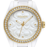 Coach Astor White Dial Crystal Accents Quartz 14503254 Women's Watch