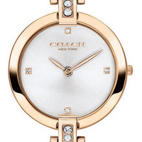 Coach Chrystie Rose Gold Tone Stainless Steel Crystal Accents Quartz 14503317 Women's Watch