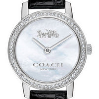 Coach Audrey Mother Of Pearl Dial Leather Strap Quartz 14503361 Women's Watch