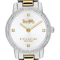 Coach Audrey White Dial Two Tone Stainless Steel Quartz 14503369 Women's Watch