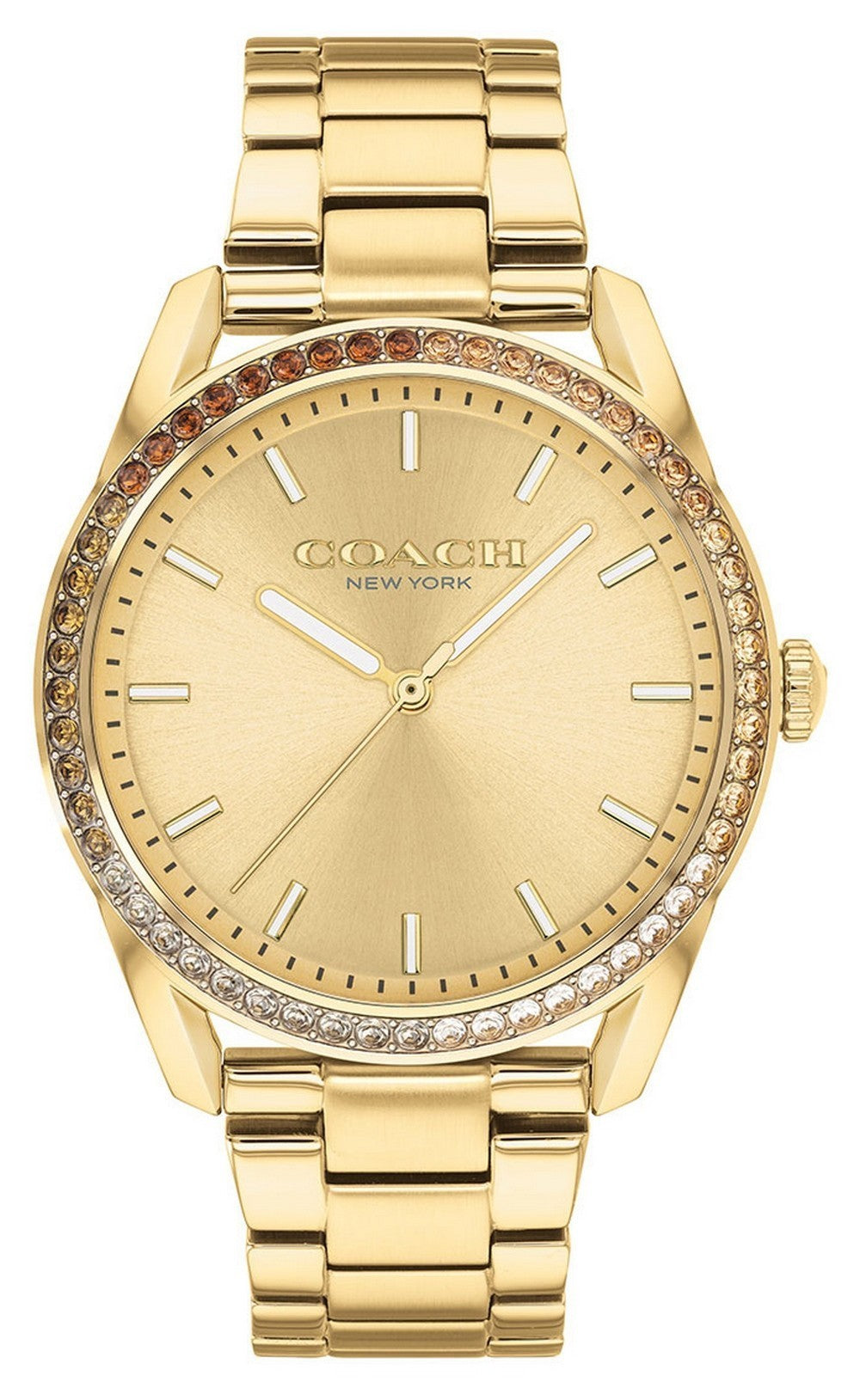 Coach Preston Gold Tone Stainless Steel Quartz 14503476 Women's Watch