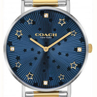 Coach Perry Blue Dial Two Tone Stainless Steel Quartz 14503523 Women's Watch