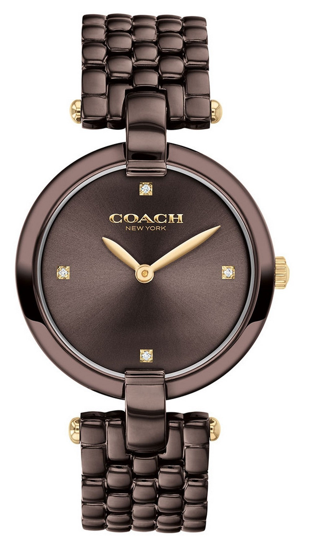 Coach Chrystie Brown Dial Stainless Steel Quartz 14503531 Women's Watch