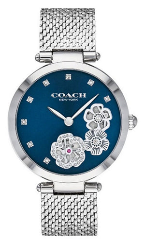 Coach Park Blue Dial Stainless Steel Quartz 14503567 Women's Watch