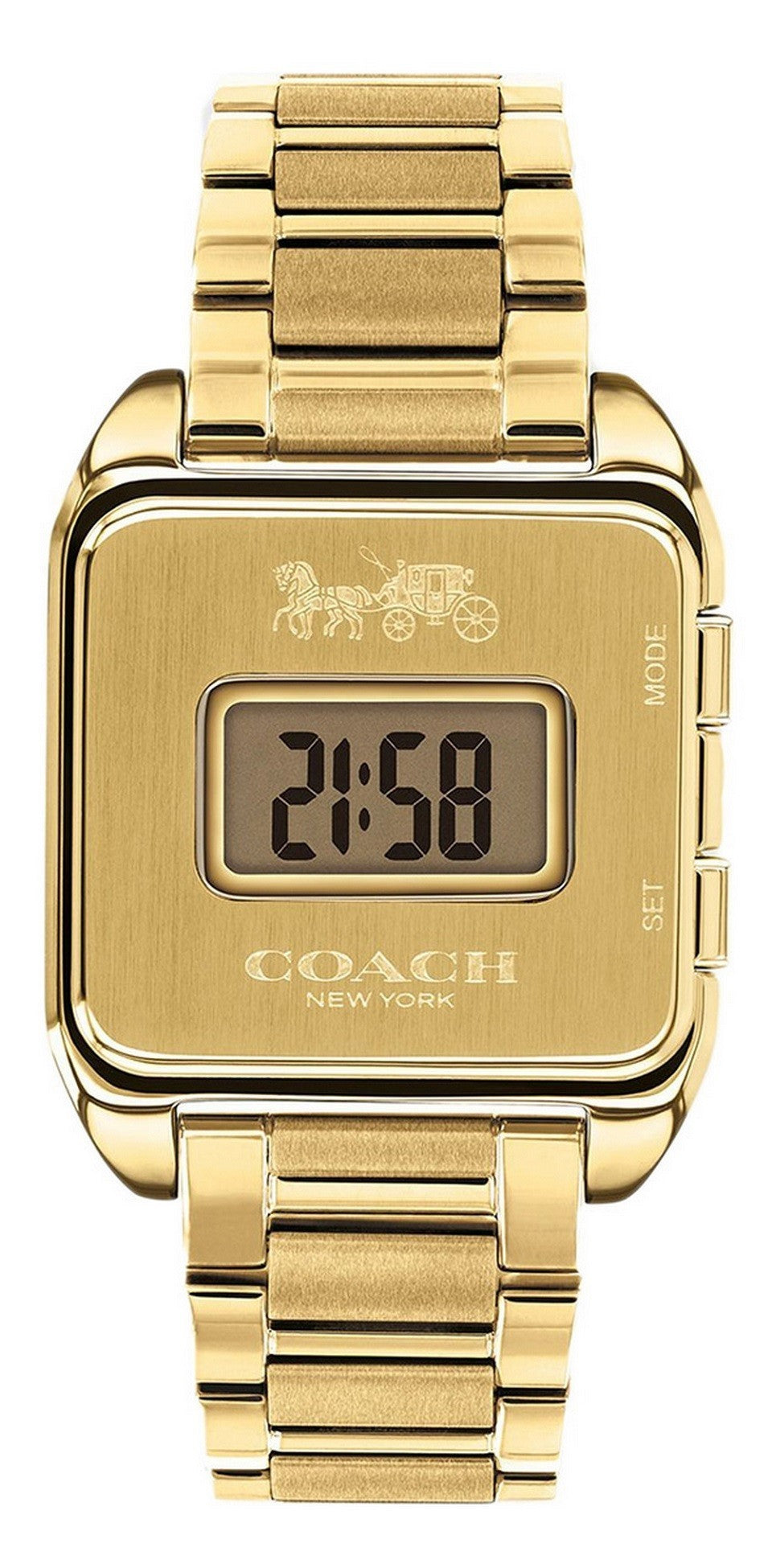 Coach Darcy Gold Tone Stainless Steel Quartz 14503591 Women's Watch