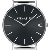 Coach Charles Black Dial Stainless Steel Quartz 14602144 Men's Watch