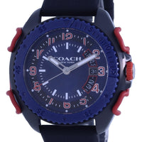 Coach C001 Blue Dial Silicon Strap Quartz 14602449 Men's Watch