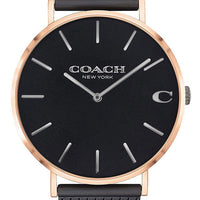 Coach Charles Black Dial Stainless Steel Quartz 14602470 Men's Watch