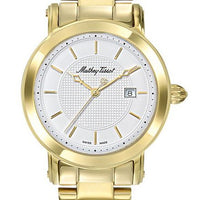 Mathey-tissot City Metal Gold Tone Stainless Steel White Dial Quartz D31186mpi Women's Watch